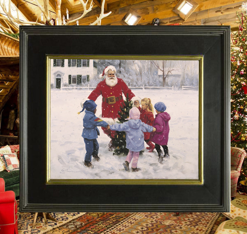 CD1018 Let It Snow Canvas Giclee Small  - Framed 11"X 14"