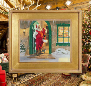 CA1015 It Feels Like Christmas Canvas Giclee Large  - Framed 24"X 30"