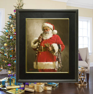 CA1017 Jingle Bells Canvas Giclee Large  - Framed 24"X 30"