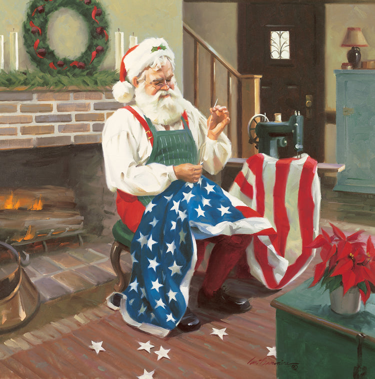 CC1043 A Gift to the Nation - Unframed Canvas Giclee 12" X 12"