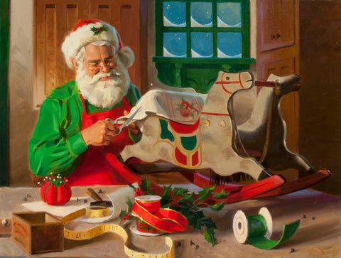 CE809 Santa's Antique Horse