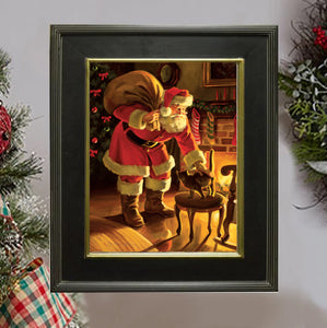 CD1012 Christmas Company Canvas Giclee Small  - Framed 11"X 14"