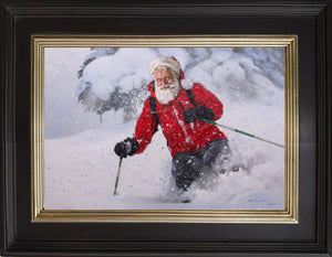 CD1046 Dashing Through The Snow Canvas Giclee Small  - Framed 11"X 14"
