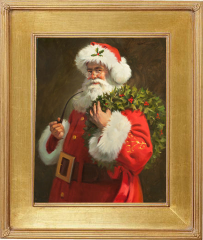 CD1022 Spirit of Santa's  Canvas Giclee Small  - Framed 11"X 14"