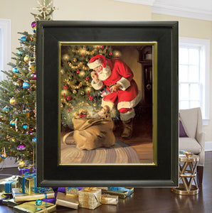 CA1011 A Gift for Santa Canvas Giclee Large - Framed 18" X 24"