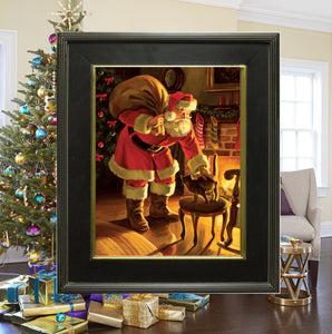 CA1012 Christmas Company Canvas Giclee  Large - Framed  18" X 24"