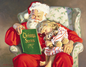 CB1013 Christmas Stories - Unframed Canvas Giclee 24" X 30"